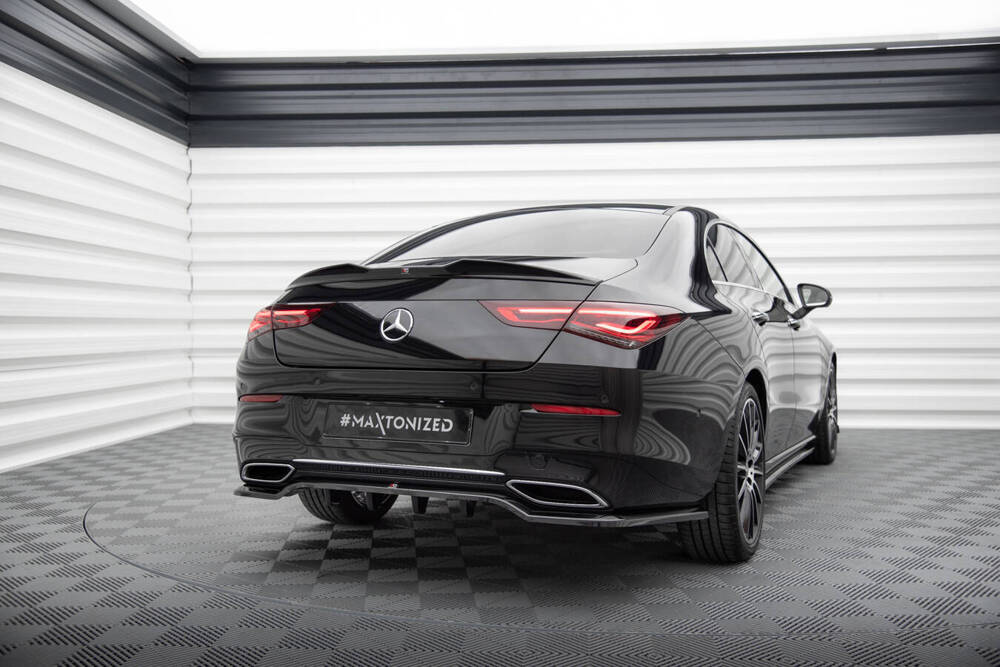 Spoiler passend voor Mercedes Benz CLA Coupe C118 Maxton Glans Zwart