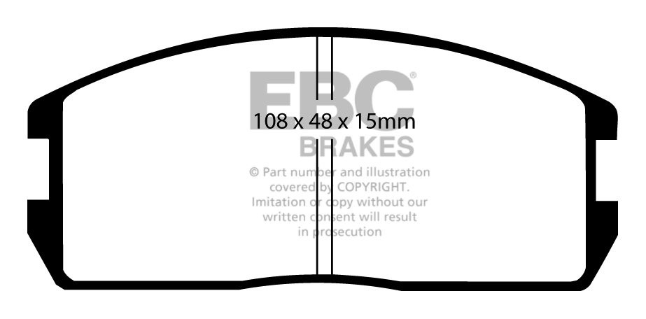 EBC Brakes MITSUBISHI Colt 1.4 (C12A) 83-90 Remblokken voorzijde
