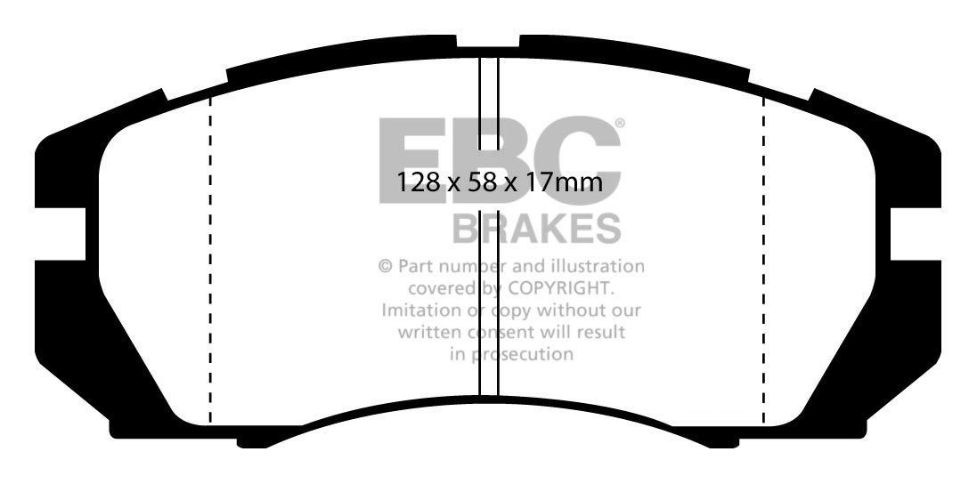 EBC Brakes SUBARU Legacy 2.0 Twin Turbo (BG5) 93-96 Remblokken v