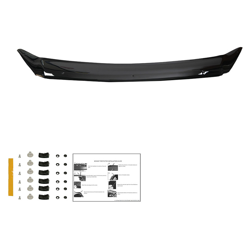 Bonnet Protector  Ford Transit Custom MK1 2012-2018 - Gloss black