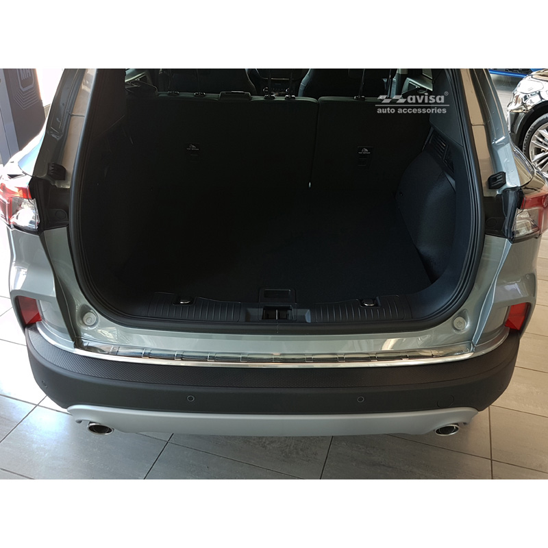 Stainless Steel Rear bumper protector  Ford Kuga III Titanium/Trend/Cool+Connect/Hybrid 2019-2024 & FL 2024- excl. ST-Line 'Ribs'