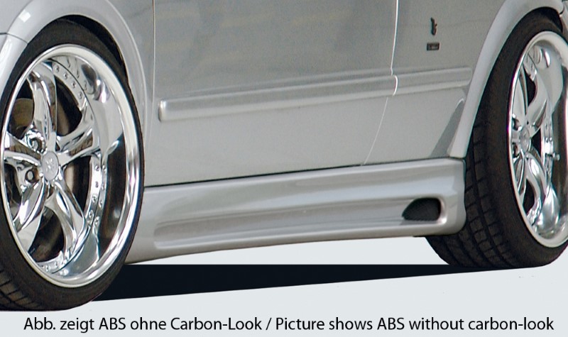 Sideskirts Opel Astra G 3-Doors ABS Carbon-look Rieger