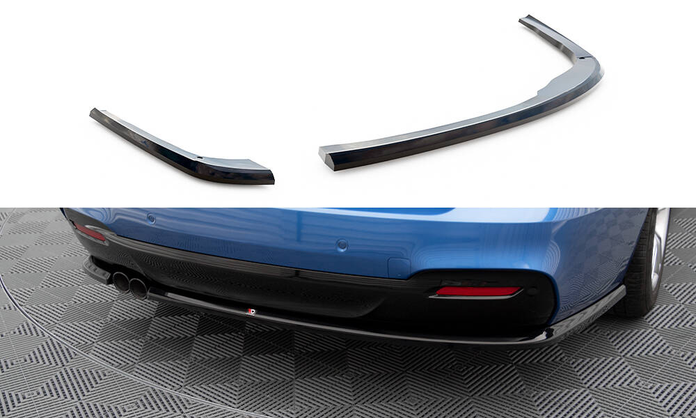 Diffuser passend voor BMW 3 Serie M Pakket GT F34 FL Maxton Glans Zwart