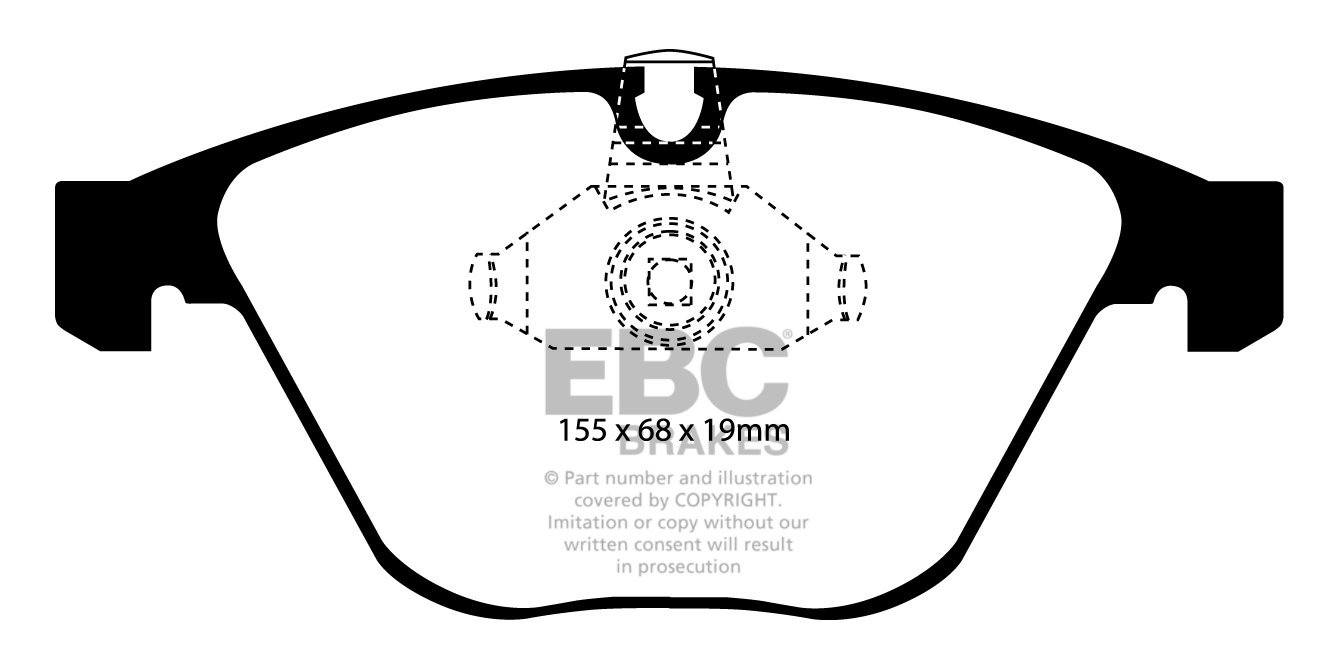 EBC Brakes BMW 740 4.0 (E65) 2005-2008 Remblokken voorzijde