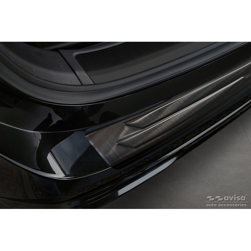 Black Stainless Steel Rear bumper protector  Lexus RX V 2022-