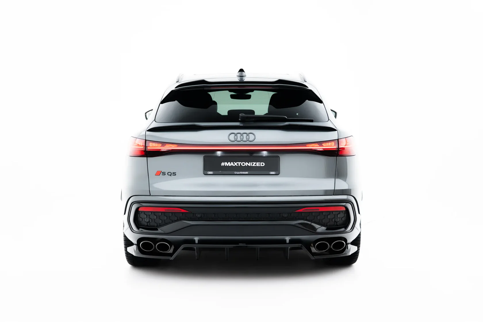 Diffuser passend voor Audi SQ5 Sportback / SUV Mk3 Maxton Glans Zwart