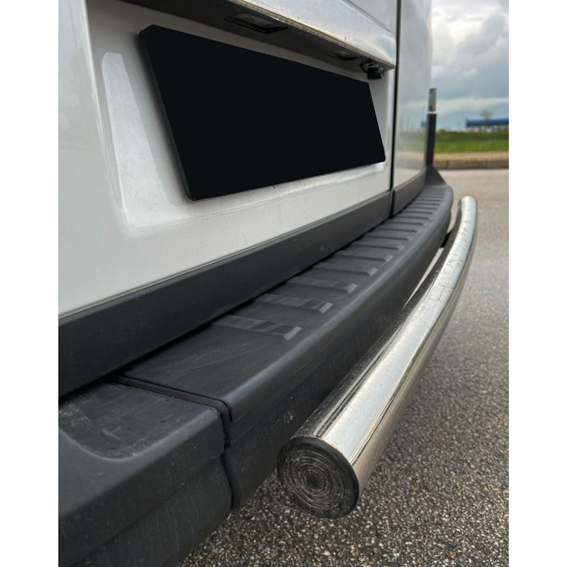 Rear Bumper Protector  Volkswagen Crafter MK2 2016- & MAN TGE MK1 PreFacelift 2016- - Matt black