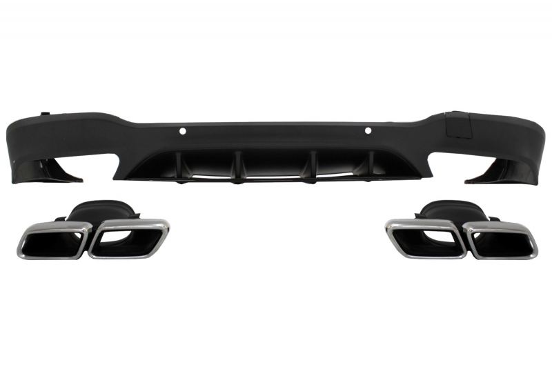 Diffuser passend voor Mercedes GLC X253 (2015-..) GLC63 incl. Uitlaat Stukken