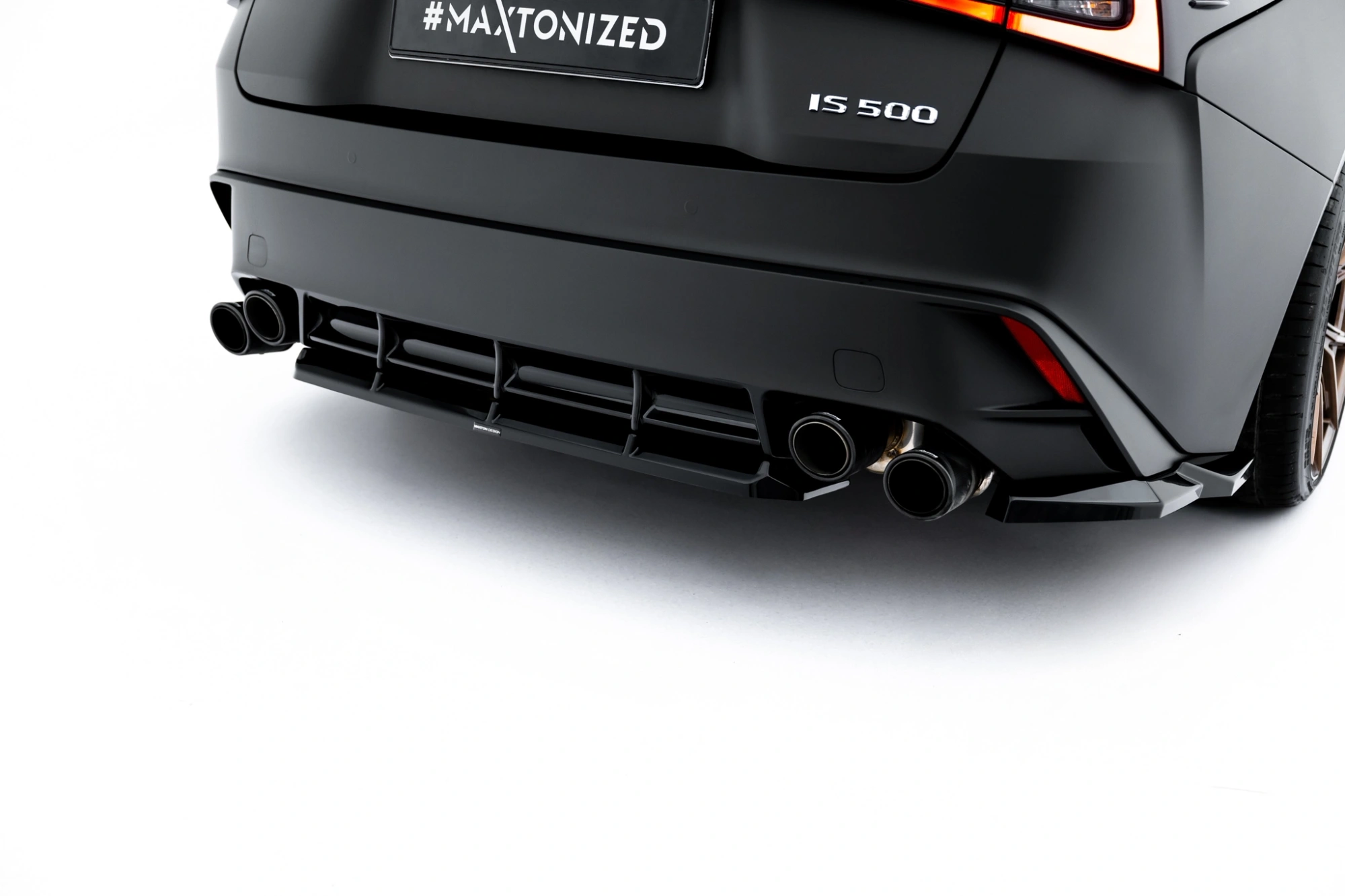 Diffuser Splitter Lexus IS 500 Mk3 Facelift 2 (XE30) Maxton Glans Zwart