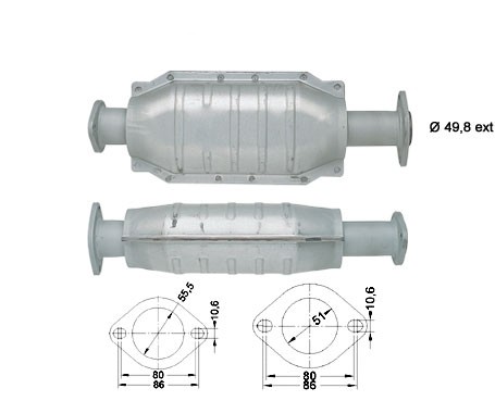 Renault CLIO 1.8i 1794 cc 79 Kw / 107 cv F3P Magnaflow CAT Bouwj