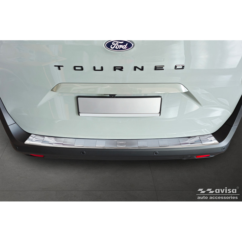 Stainless Steel Rear Bumper Protector  Ford Tourneo Courier II / Transit Courier II 2023- 'Ribs'