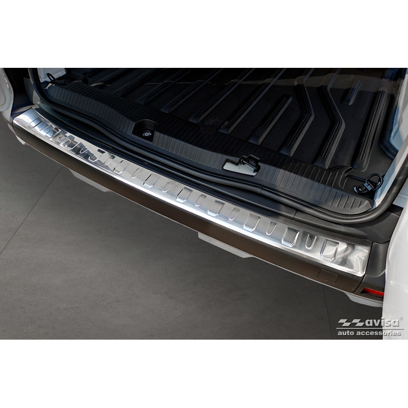 Stainless Steel Rear bumper protector  Renault Kangoo III Furgon & Nissan Townstar 2021- 'Ribs'