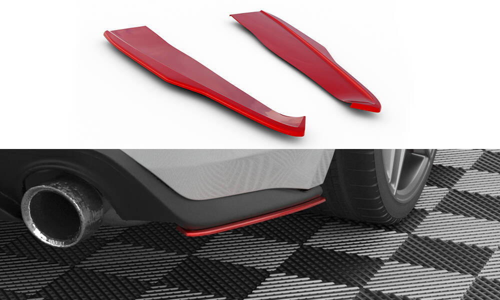 Zij Diffusers Ford Mustang Mk. 6 Facelift Glanzend Rood