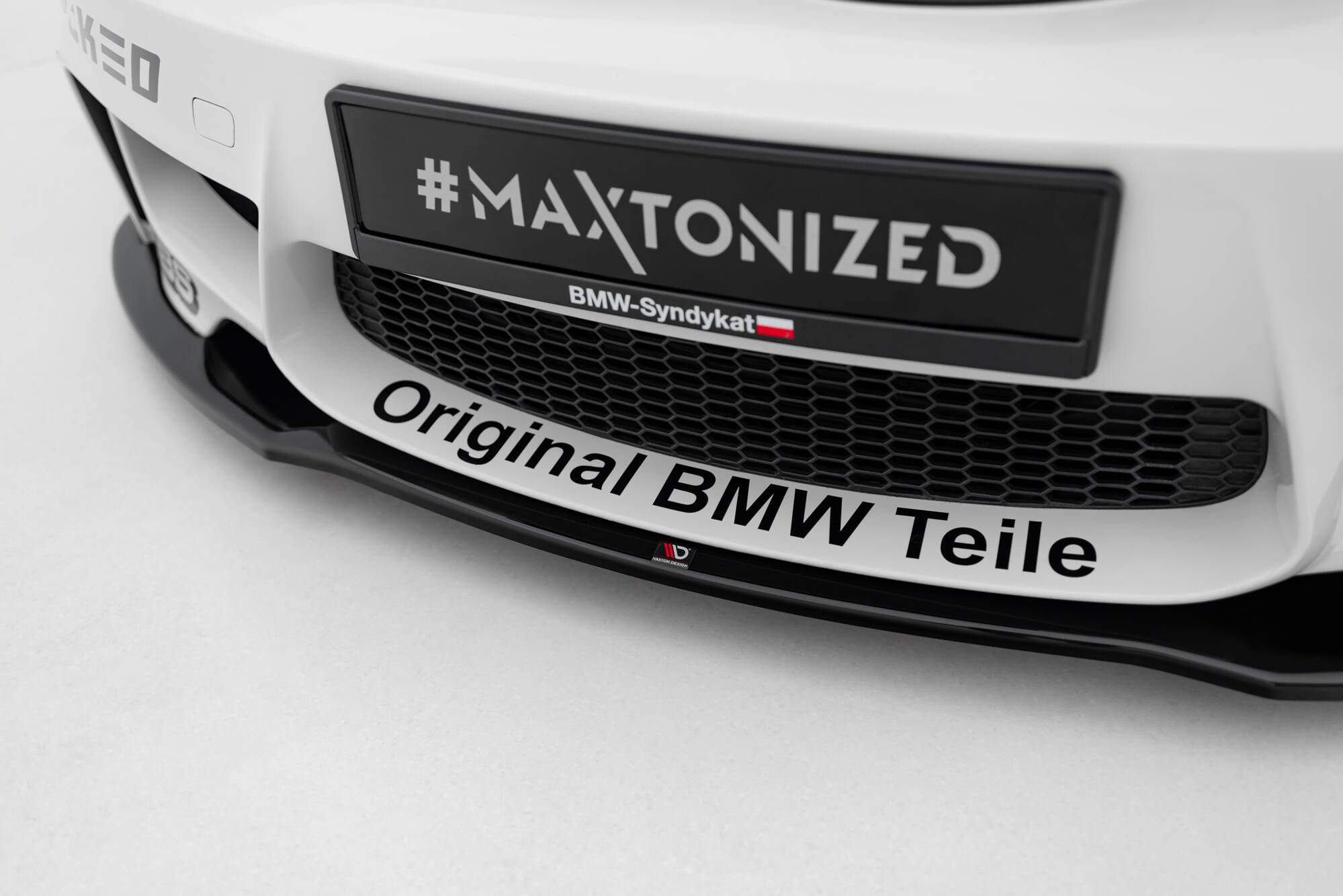 Voorspoiler passend voor BMW 1 M Coupe E82 Maxton Glanzend zwart