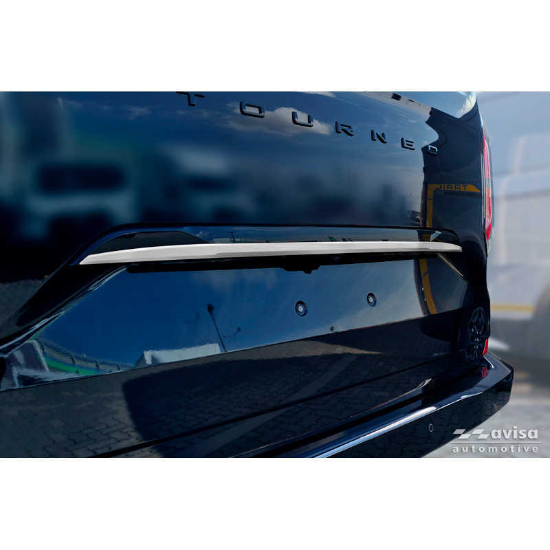 Avisa Brushed Stainless Steel Trunk Tailgate Trim Cover  Ford Tourneo Custom II (V710) 2023- (with rear hatch)
