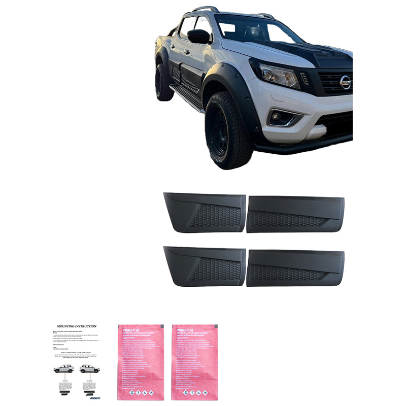 Body Cladding  Nissan Navara NP300 (D23) 2014-2021 (Jumbo) - Matt black