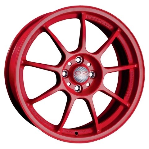 Velgen OZ Alleggerita HLT matt red 8x17 inch 5x100 ET35