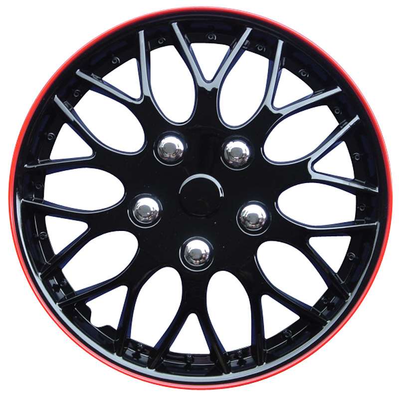 Set wheel covers Missouri 15-inch black/red rim