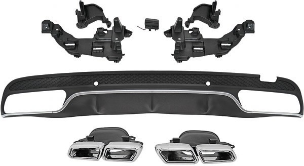 DIFFUSOR achter. Mercedes W206