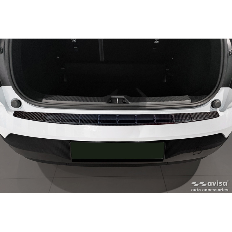 Real 3D Carbon Rear bumper protector  Volvo EX30 2023- 'Ribs'