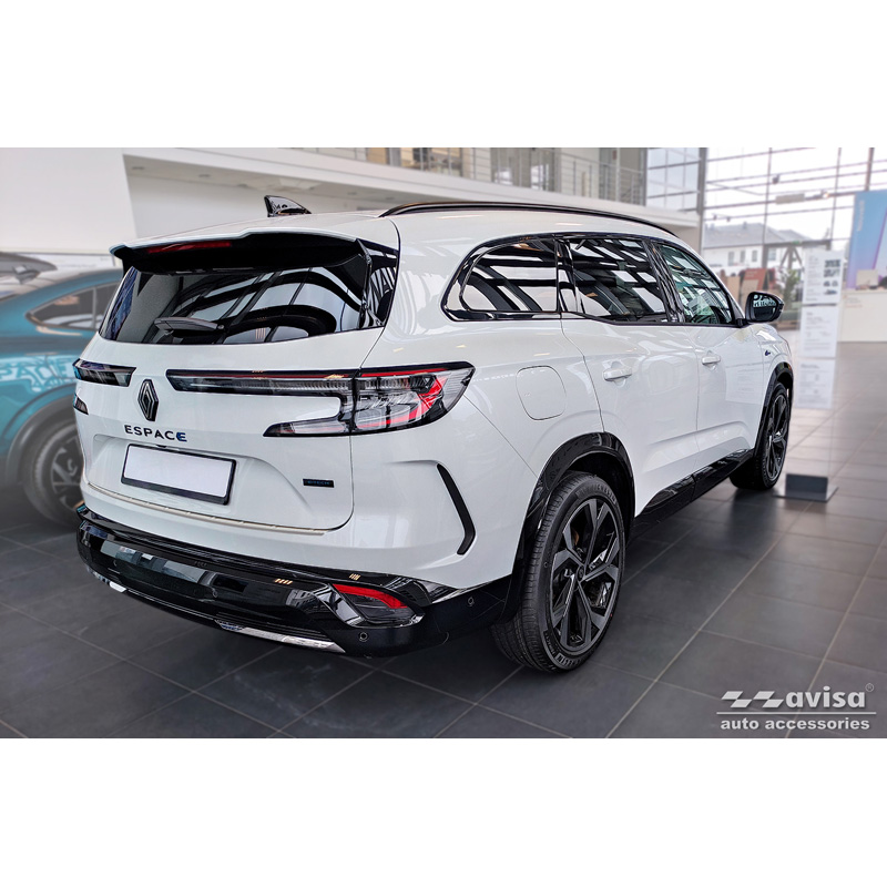 Stainless Steel Rear bumper protector  Renault Espace VI E-Tech Hybrid 2023- 'Ribs'