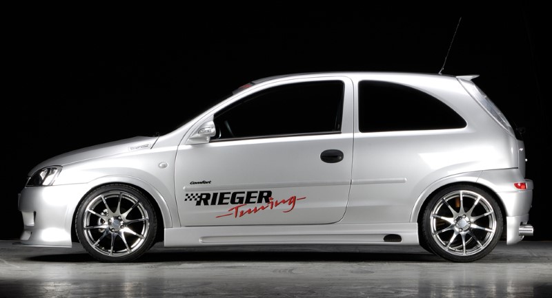 Sideskirts Opel Corsa C GTC Rieger with uitsnede