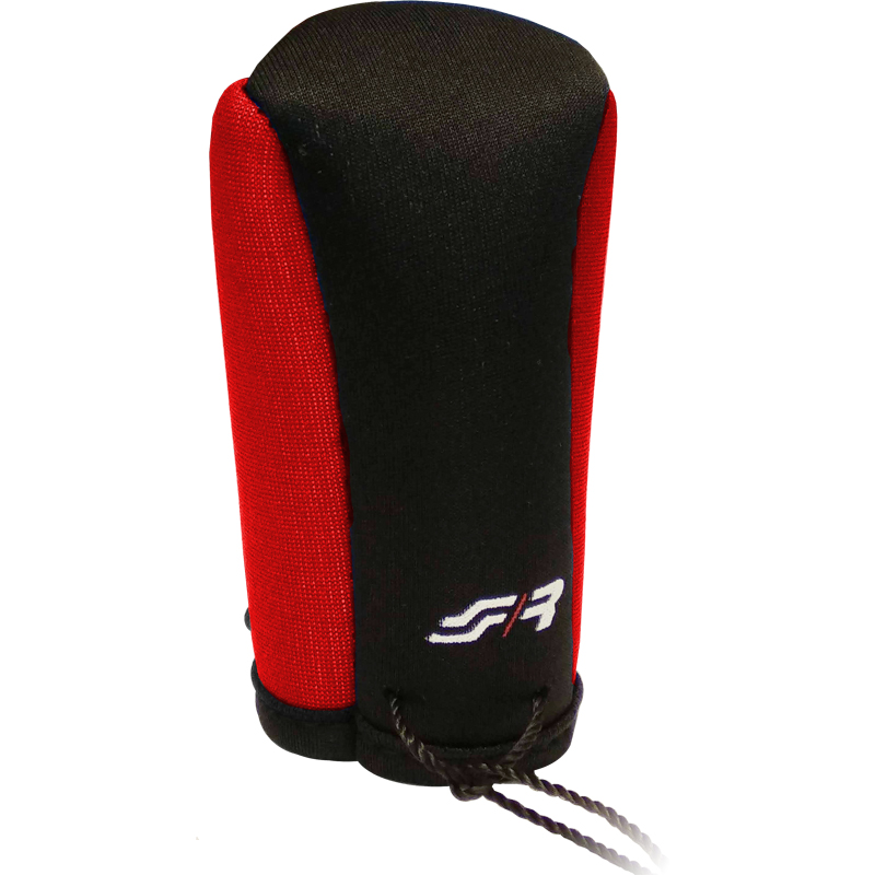 Simoni Racing Gear Knob Cover Universal - Black/Red + Logo