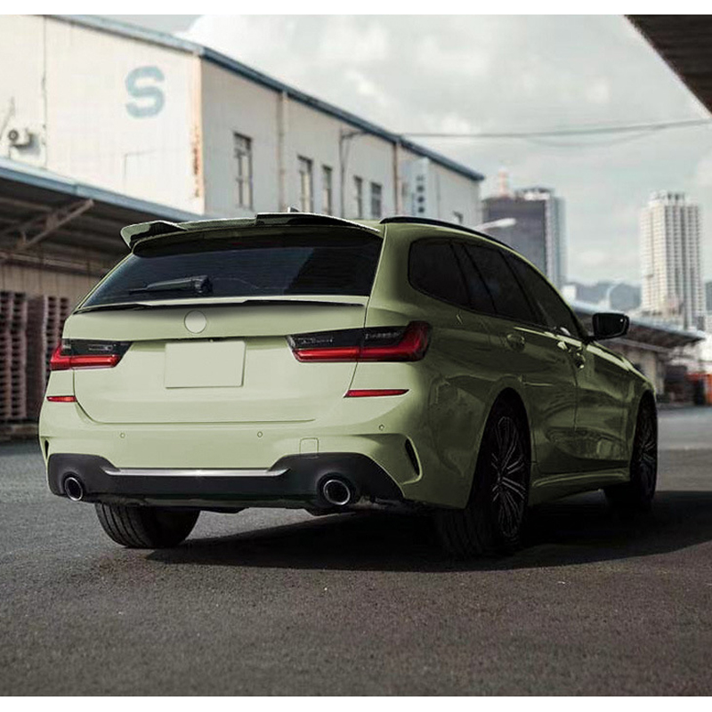 Roof spoiler (Spoiler Cap)  BMW 3-Series G21 Touring 2019- (ABS Glossy Black)