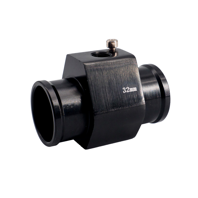 Simoni Racing Water Temperature Sensor Fitting - Black Anodized Aluminium - Ø32mm