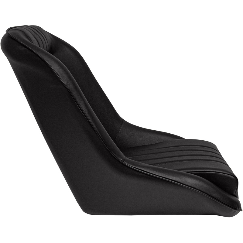 Sport seat 'Classic' - Black Synthetic leather - Non-reclinable back-rest - incl. slides