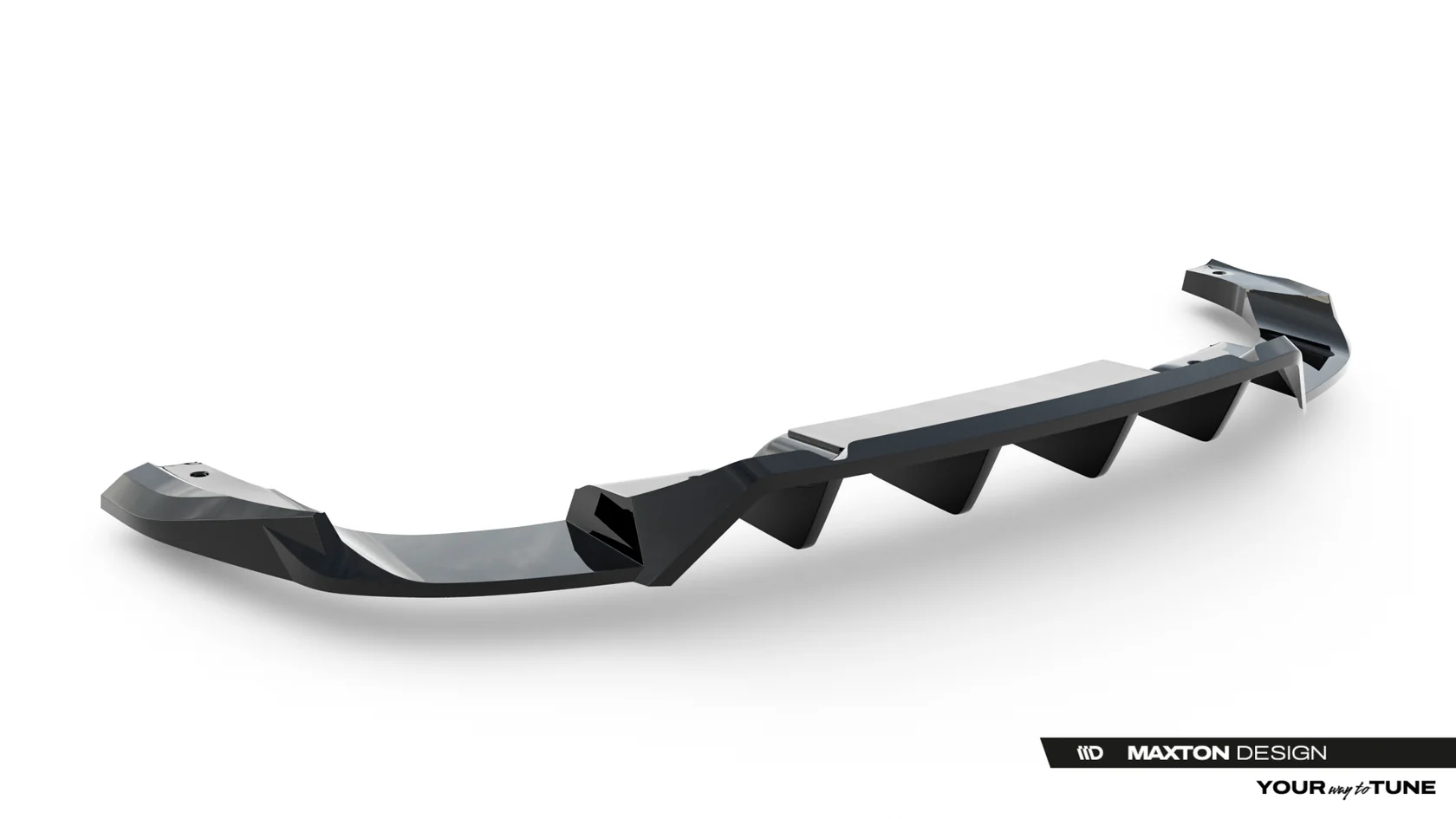 Diffuser passend voor Audi SQ5 Sportback / SUV Mk3 Maxton Glans Zwart