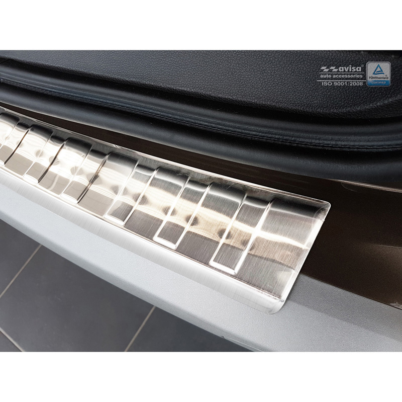 Stainless Steel Rear bumper protector  Dacia Duster II 2018-2021 & FL 2021-2024 'Ribs'