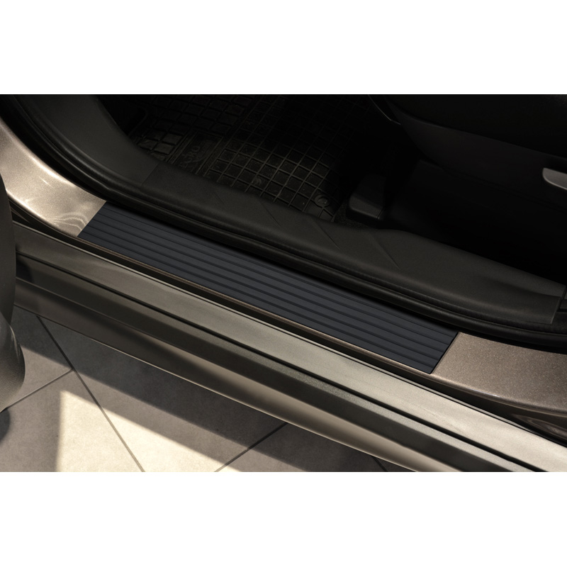 Universal Rubber door sill protectors (4-pieces) 2x 95x6cm & 2x 50x6cm