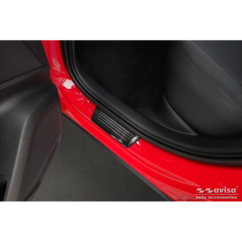 Black Stainless Steel Door sill protectors  Audi Q2 Facelift 2020- 'Special Edition' - 4-pieces