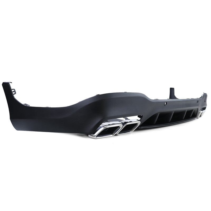 Achterbumper Diffuser passend voor Mercedes GLC X253 (2015-..) AMG Design