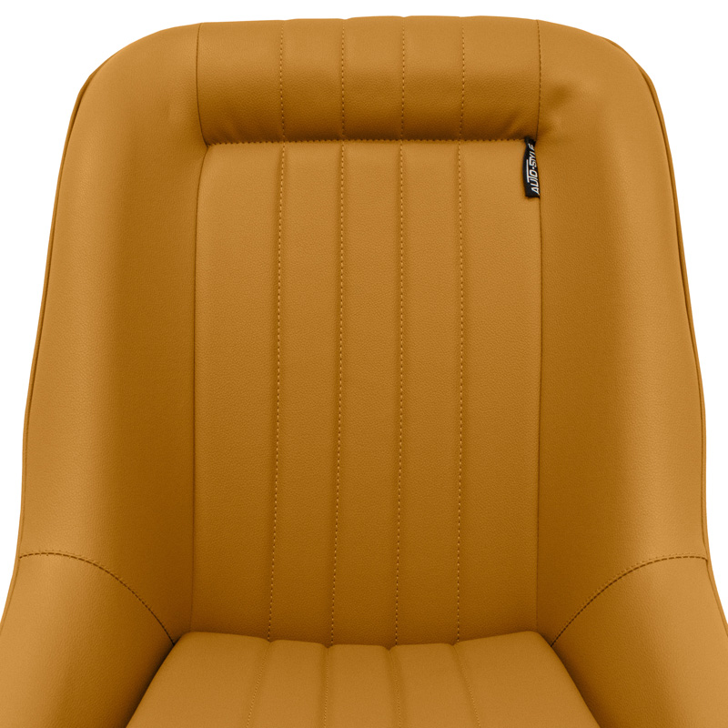 Sport seat 'Classic' - Beige Synthetic leather - Non-reclinable back-rest - incl. slides