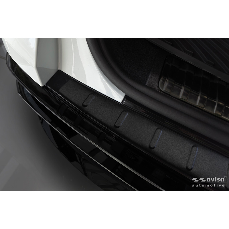 Avisa Matt Black Stainless Steel Rear bumper protector  Audi Q5 (GUB) 2025- 'Ribs'