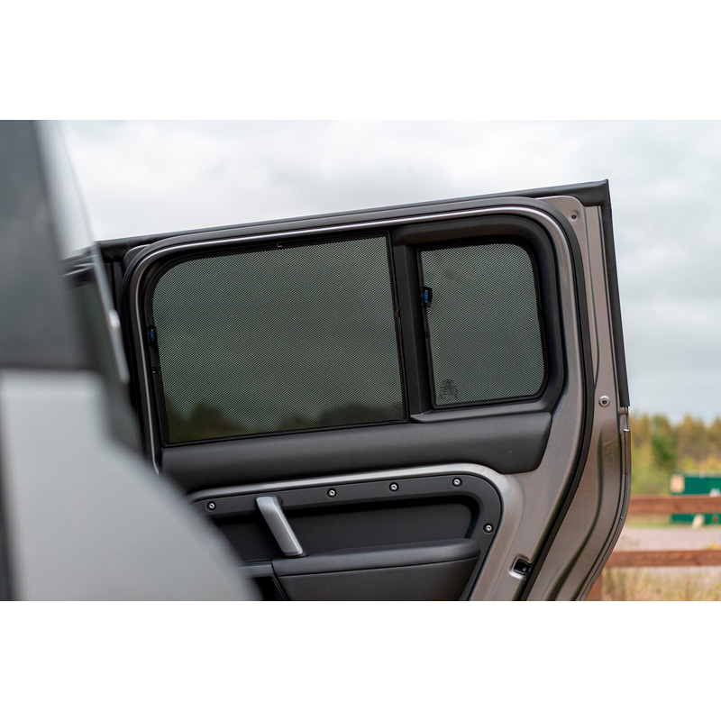 Set Car Shades (rear side doors)  Land Rover Defender D110 5-doors 2020- (4-pieces)
