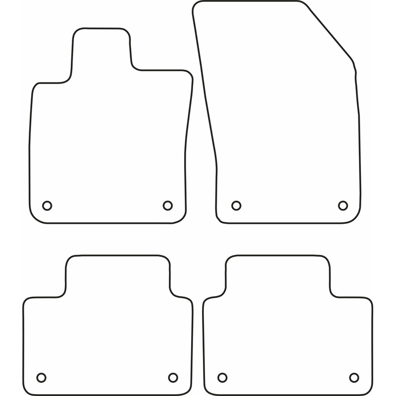 Set car mats  Volvo S60 & V60 II 2018-