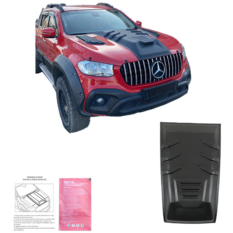 Bonnet Scoop  Mercedes X-Class W470 2017- - Matt black