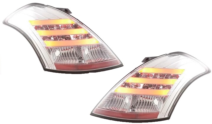 Rear lights Suzuki Swift with Tube and LED 11- Chrome