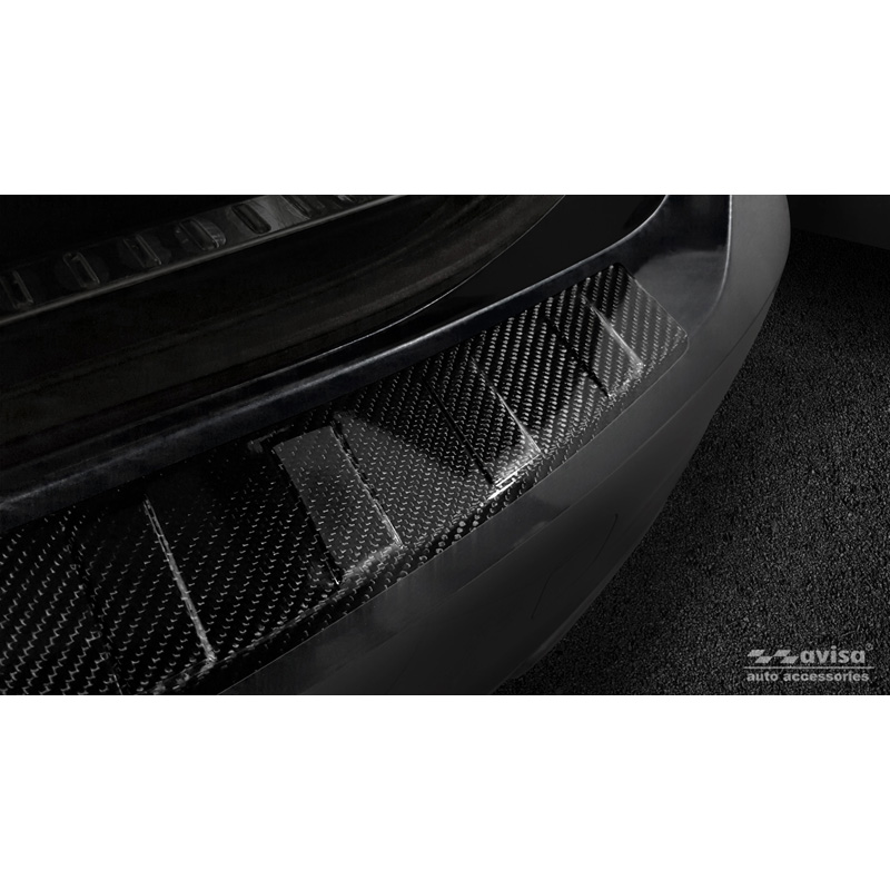 Real 3D Carbon Rear bumper protector  Volvo V90 2016-