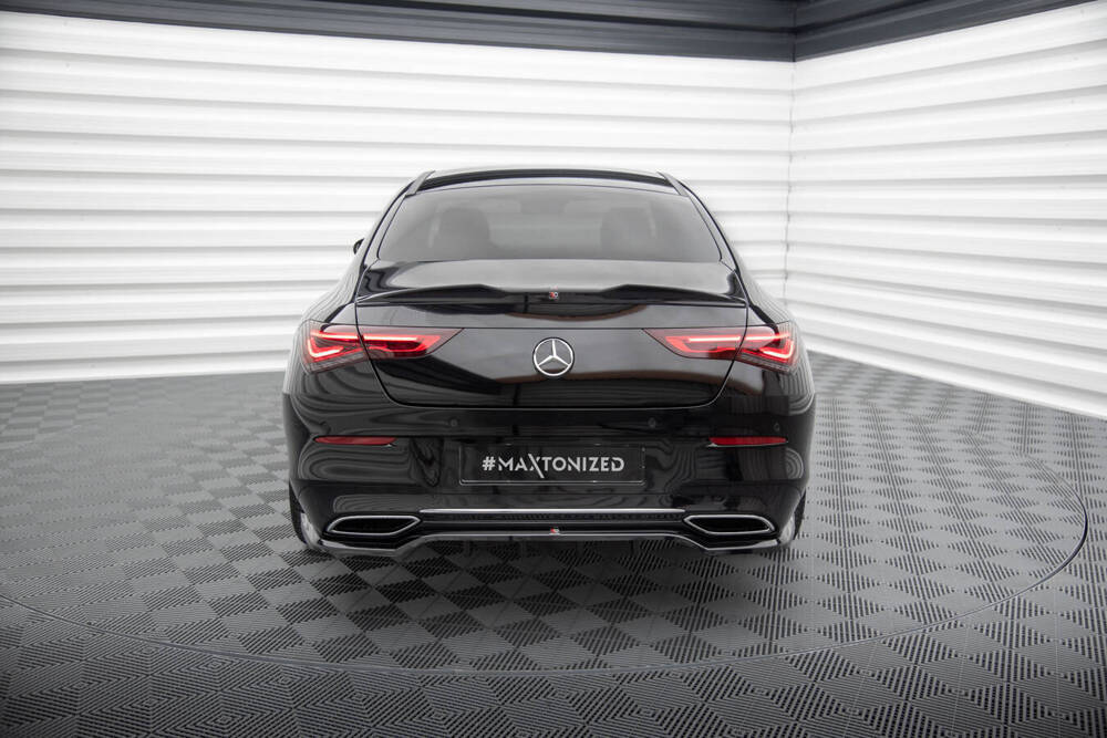 Spoiler passend voor Mercedes Benz CLA Coupe C118 Maxton Glans Zwart