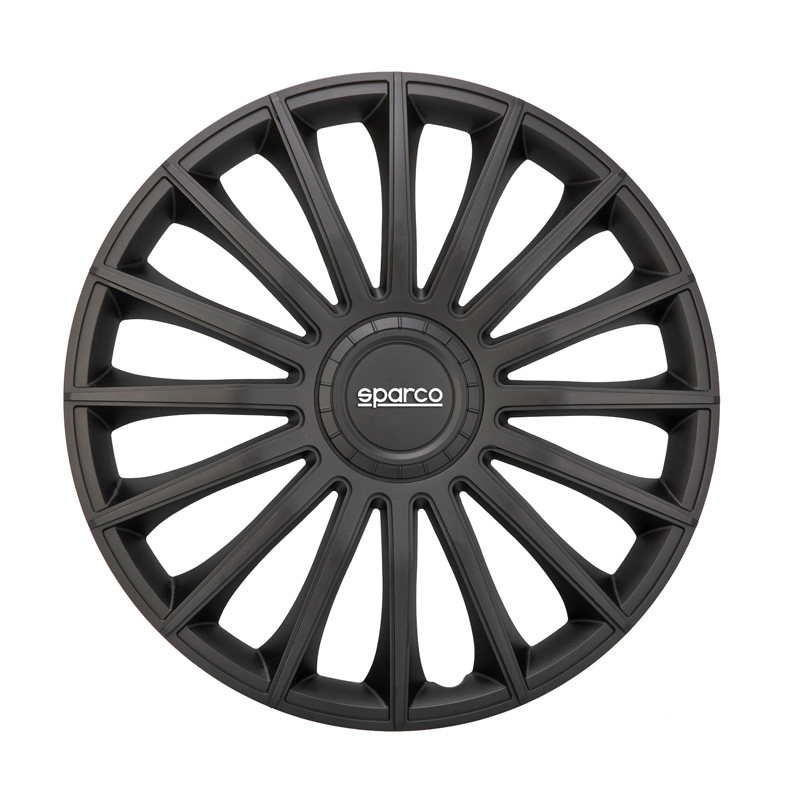Sparco Wheel Covers Treviso - 14-inch - Black - Set of 4 pieces