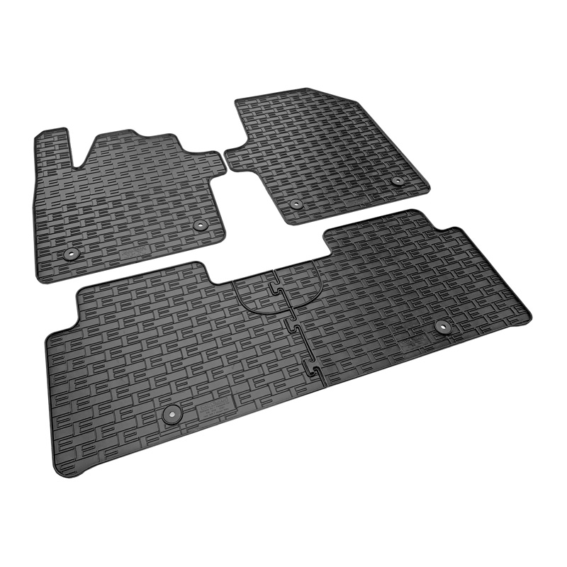 Rubber car mats set  Kia EV6 2021- (3-pieces + fixing system)