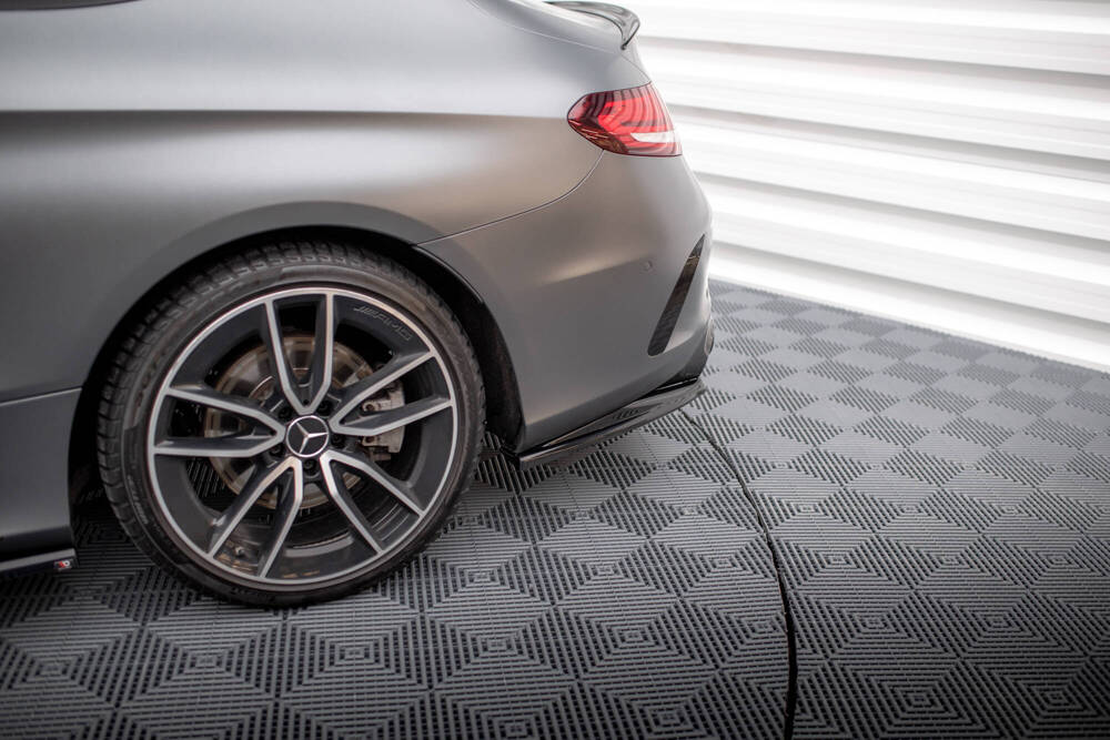 Diffuser passend voor Mercedes C43 W205 Coupe FL Maxton Glans Zwart
