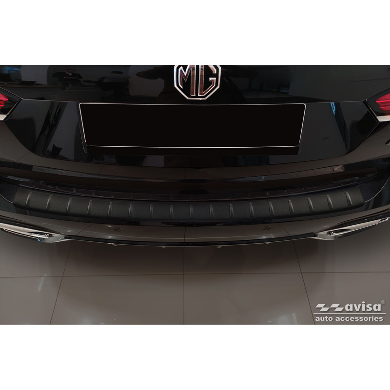Matt Black Stainless Steel Rear bumper protector  MG (E)HS Facelift 2020-2023 & Facelift 2023-2024 'Ribs'