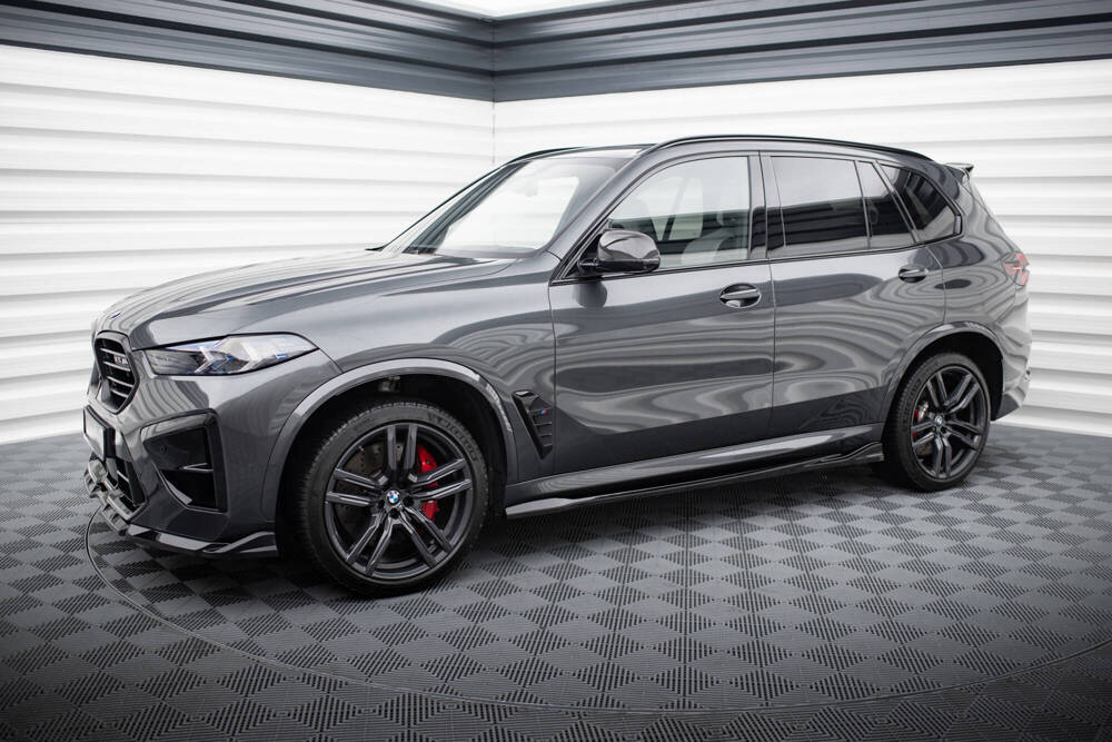 Zijskirts passend voor BMW X5M F95 Facelift Maxton Glans Zwart