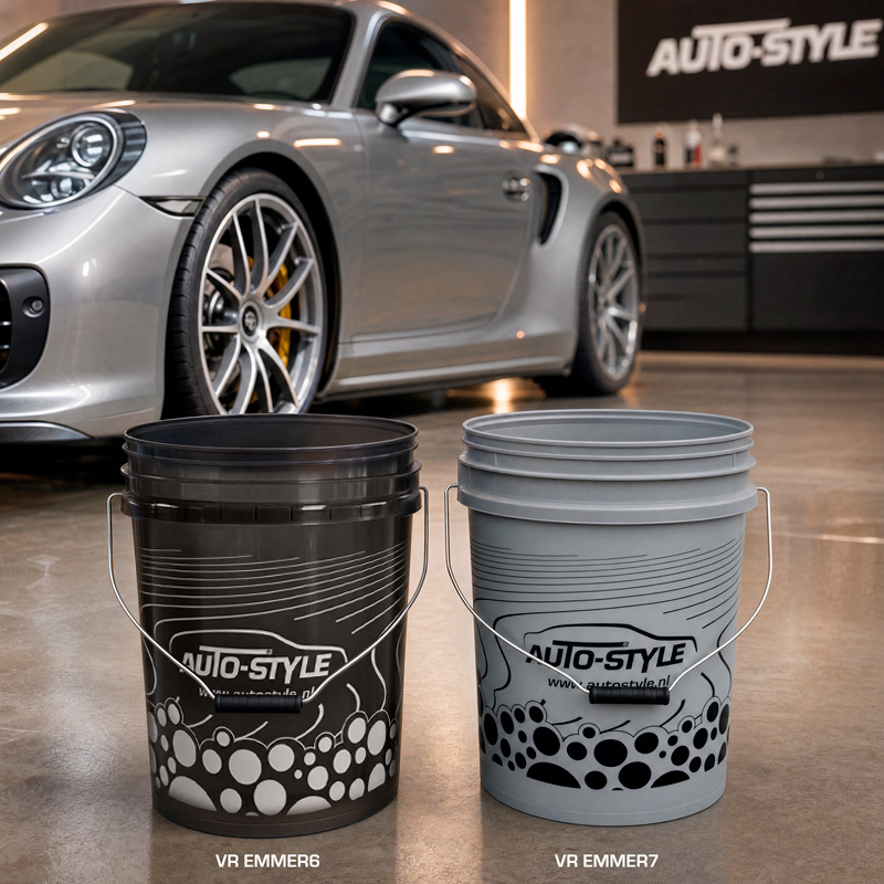 Car wash bucket 20L with Grit guard - Nardo gray