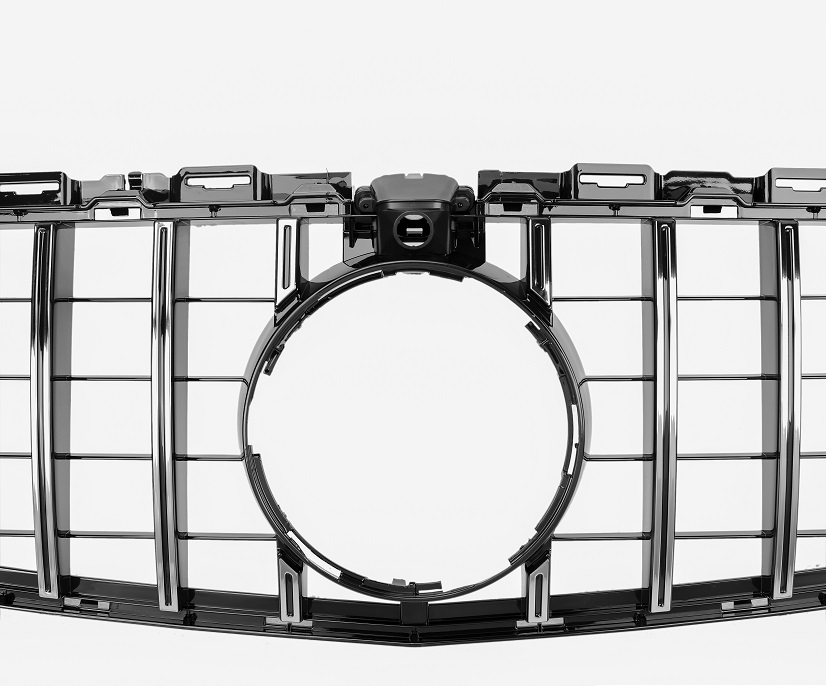 Grill passend voor Mercedes W205 AMG 13-18 Zwart Chroom Camera GT Lool
